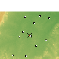 Nearby Forecast Locations - Rájpúr - Mapa