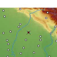 Nearby Forecast Locations - Saháranpur - Mapa