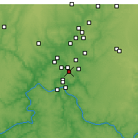 Nearby Forecast Locations - Blue Ash - Mapa