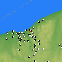 Nearby Forecast Locations - Cleveland Heights - Mapa