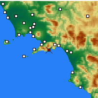 Nearby Forecast Locations - Amalfi - Mapa