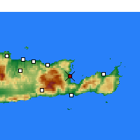 Nearby Forecast Locations - Ágios Nikólaos - Mapa