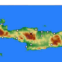 Nearby Forecast Locations - Anogeia - Mapa