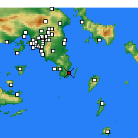 Nearby Forecast Locations - Laurium - Mapa
