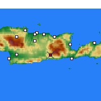 Nearby Forecast Locations - Viannos - Mapa