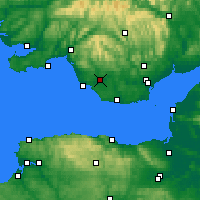 Nearby Forecast Locations - Bridgend - Mapa