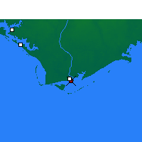 Nearby Forecast Locations - Apalachicola - Mapa