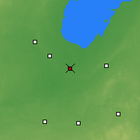 Nearby Forecast Locations - Saginaw - Mapa