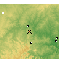 Nearby Forecast Locations - Branson - Mapa