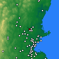 Nearby Forecast Locations - Methuen - Mapa