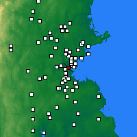 Nearby Forecast Locations - Somerville - Mapa