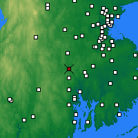 Nearby Forecast Locations - Woonsocket - Mapa
