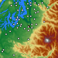 Nearby Forecast Locations - Puyallup - Mapa