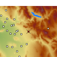 Nearby Forecast Locations - Apache Junction - Mapa