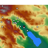 Nearby Forecast Locations - Coachella - Mapa