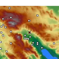 Nearby Forecast Locations - Desert Hot Springs - Mapa