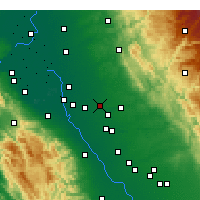 Nearby Forecast Locations - Escalon - Mapa