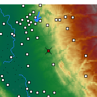Nearby Forecast Locations - Ione - Mapa