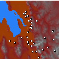 Nearby Forecast Locations - North Salt Lake - Mapa