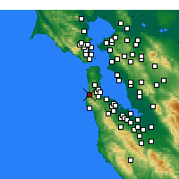Nearby Forecast Locations - Pacifica - Mapa
