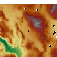 Nearby Forecast Locations - Pahrump - Mapa