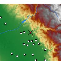 Nearby Forecast Locations - Sanger - Mapa