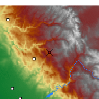 Nearby Forecast Locations - Národní park Yosemite - Mapa
