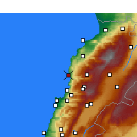 Nearby Forecast Locations - Byblos - Mapa