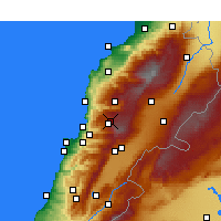 Nearby Forecast Locations - Faraya - Mapa
