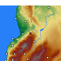 Nearby Forecast Locations - Al-Qoubaiyat - Mapa