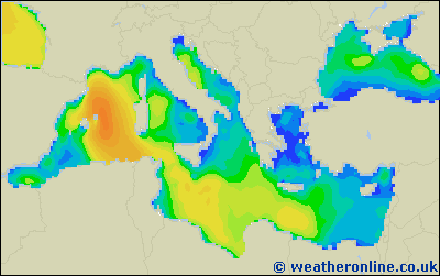 Ionian Sea - Výška vln - St, 28 01, 07:00 SEČ