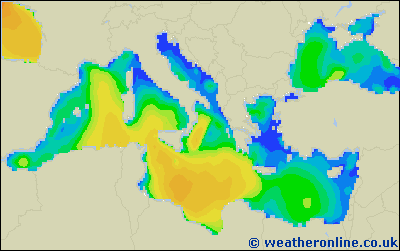 Ionian Sea - Výška vln - Čt, 29 01, 01:00 SEČ