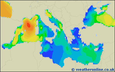 Ionian Sea - Výška vln - Čt, 05 03, 01:00 SEČ