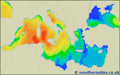 Ionian Sea - Výška vln - Čt, 05 03, 19:00 SEČ