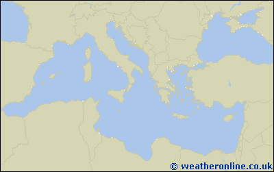 Ionian Sea - Výška vln - Po, 25 05, 08:00 SELČ