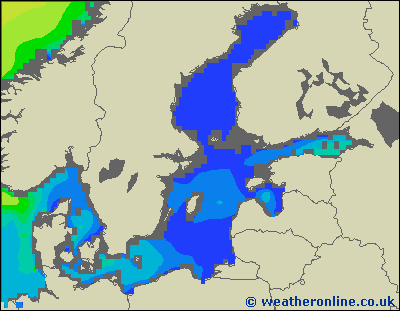 Baltic Sea SE - Výška vln - So, 10 10, 02:00 SELČ