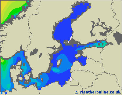 Baltic Sea SE - Výška vln - So, 10 10, 08:00 SELČ