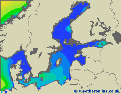 Baltic Sea SE - Výška vln - Ne, 11 10, 20:00 SELČ