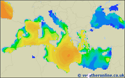 Ionian Sea - Výška vln - Čt, 26 11, 01:00 SEČ