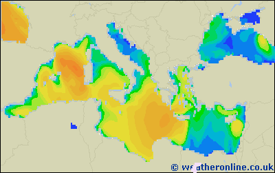 Ionian Sea - Výška vln - Čt, 26 11, 07:00 SEČ