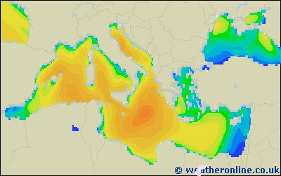 Balearic Islands - Výška vln - Pá, 27 11, 07:00 SEČ