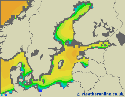 Baltic Sea SE - Výška vln - So, 28 11, 01:00 SEČ
