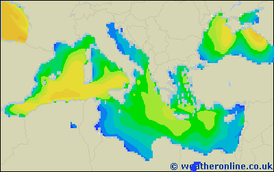 Balearic Islands - Výška vln - Čt, 11 02, 13:00 SEČ