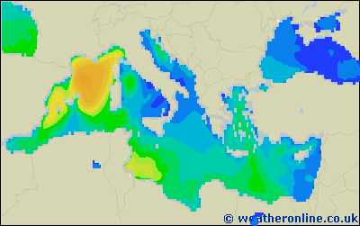 Balearic Islands - Výška vln - Ne, 01 05, 08:00 SELČ