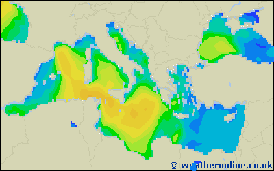 Balearic Islands - Výška vln - Út, 03 05, 02:00 SELČ