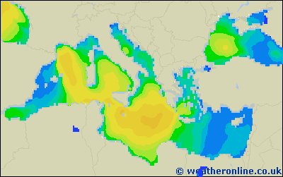 Balearic Islands - Výška vln - Út, 03 05, 08:00 SELČ