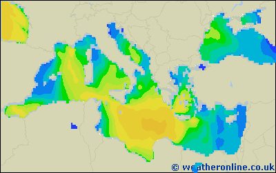 Balearic Islands - Výška vln - Út, 03 05, 20:00 SELČ