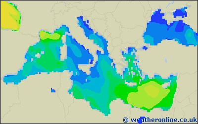 Ionian Sea - Výška vln - Pá, 06 05, 14:00 SELČ