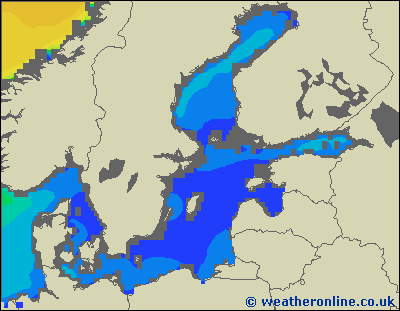 Baltic Sea SE - Výška vln - Pá, 06 05, 20:00 SELČ