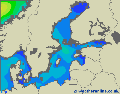 Baltic Sea SE - Výška vln - So, 28 05, 14:00 SELČ